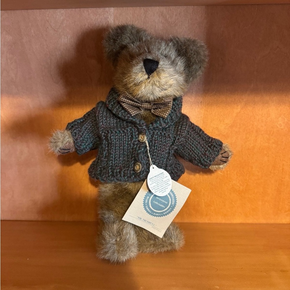 Boyds Bears Plush 10 Mr Trumbull 918330 Bearwear Sweater Bow Tie Retired